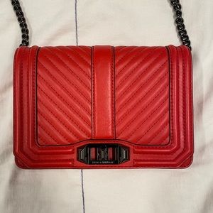 Rebecca Minkoff Chevron Quilted Love Crossbody